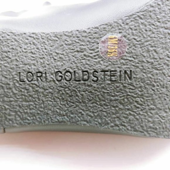 Lori Goldstein Womens Binnie Ankle Booties Black Zipper Leather Block Heels 6 M - Picture 9 of 10